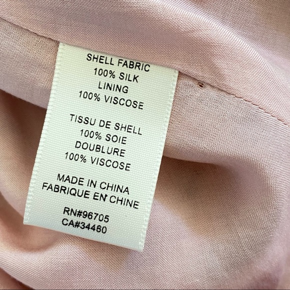 Rebecca Taylor Marlena pink green yellow floral print silk ruffle neckline dress - Picture 11 of 13